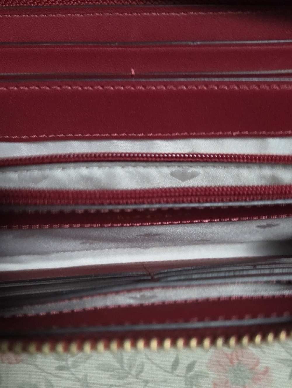 kate spade Rust Red Pebbled Leather Satchel with Matching Zip Wallet - Picture 3 of 15